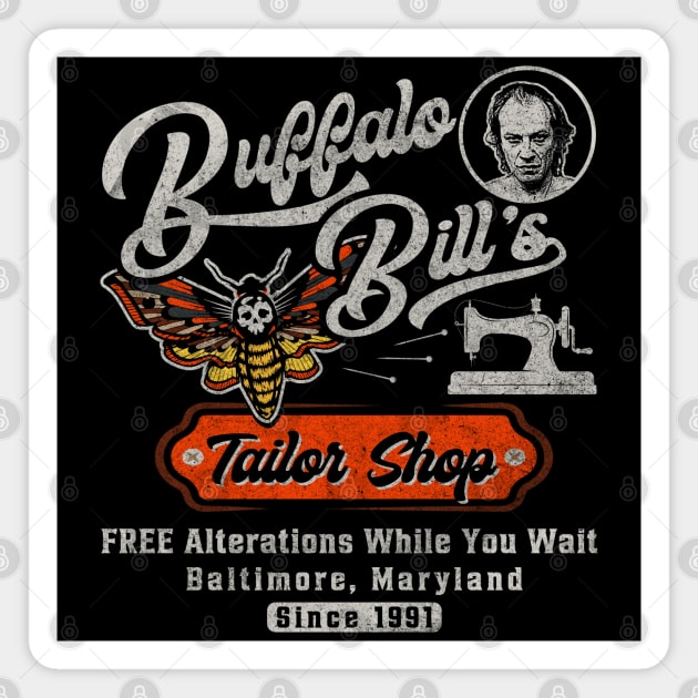 Buffalo Bill's Tailor Shop Magnet by Alema Art